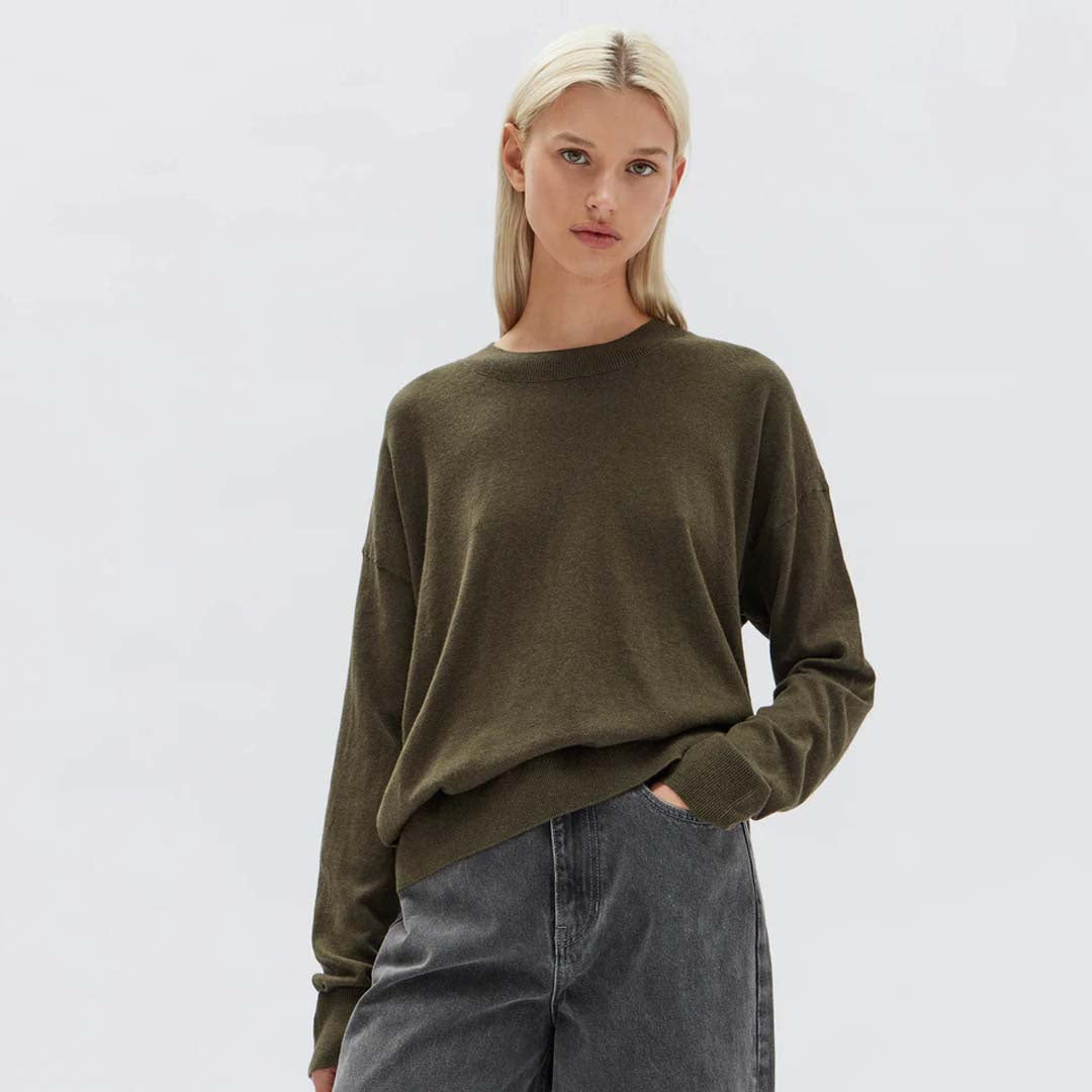 COTTON CASHMERE LOUNGE SWEATER | PEA MARLE