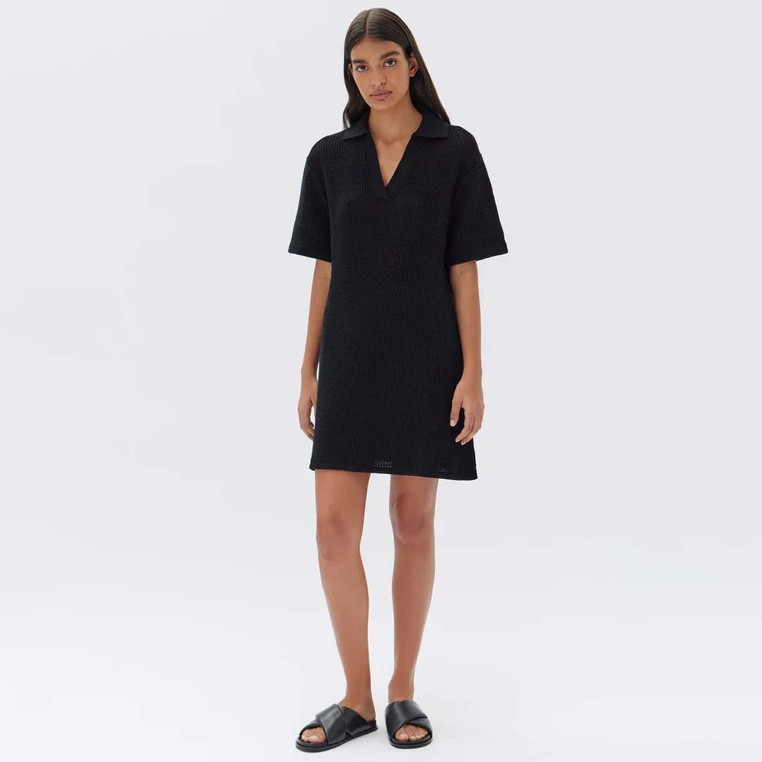 LYDIA KNIT DRESS | BLACK