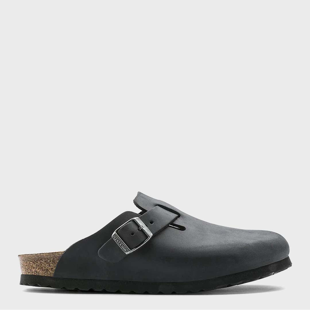 BOSTON | BLACK OILED LEATHER (Regular)