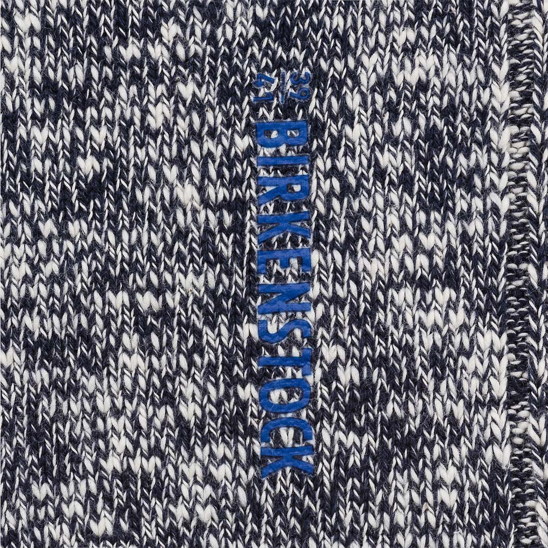 COTTON SLUB SOCK - BLUE WHITE