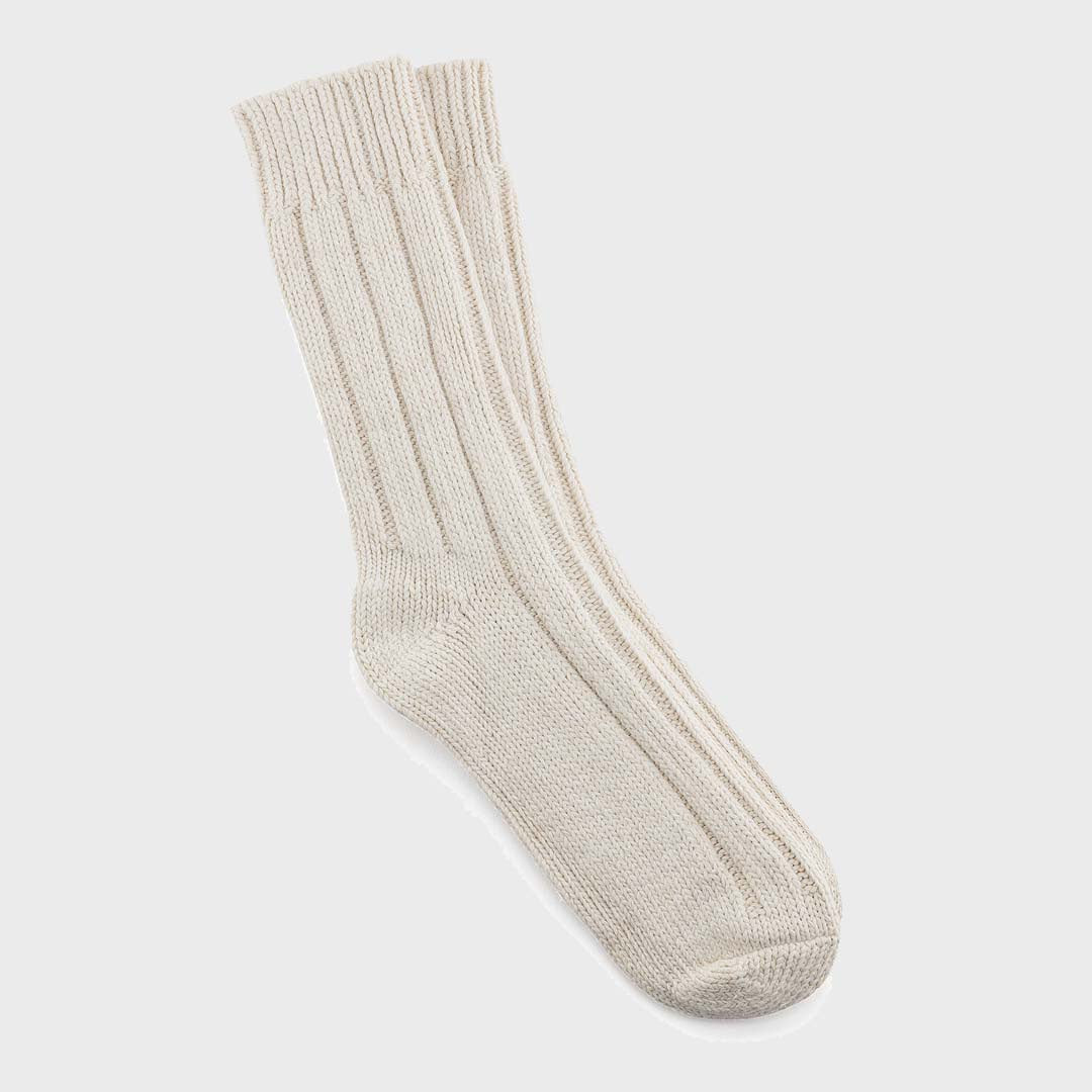 COTTON TWIST SOCK - OFF WHITE