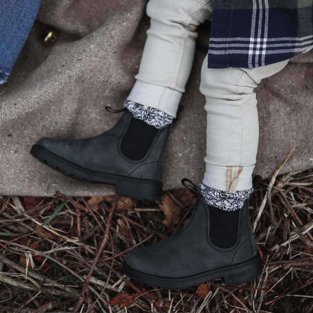 1325 KIDS ELASTIC SIDED BOOT | RUSTIC BLACK