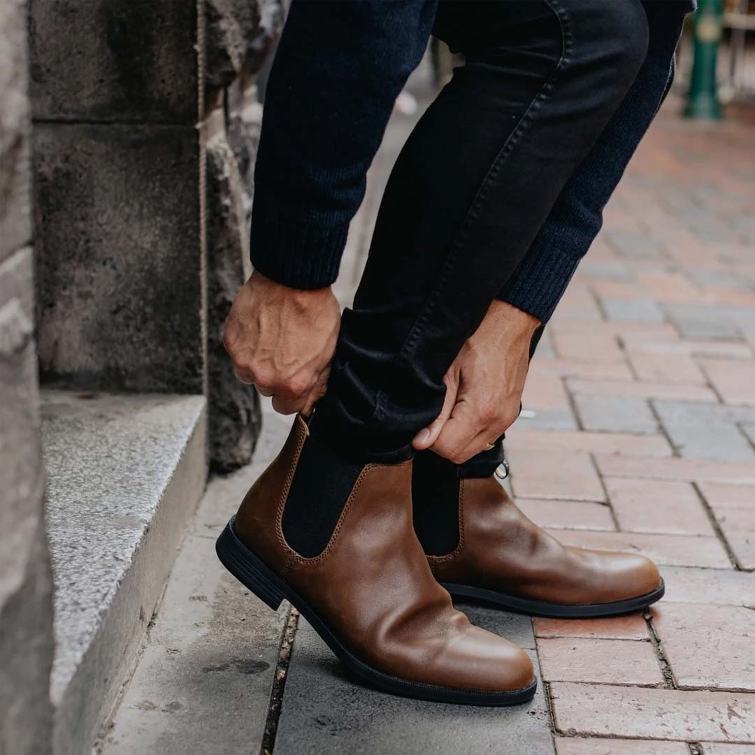 1900 ANKLE DRESS BOOT - CHESTNUT BROWN