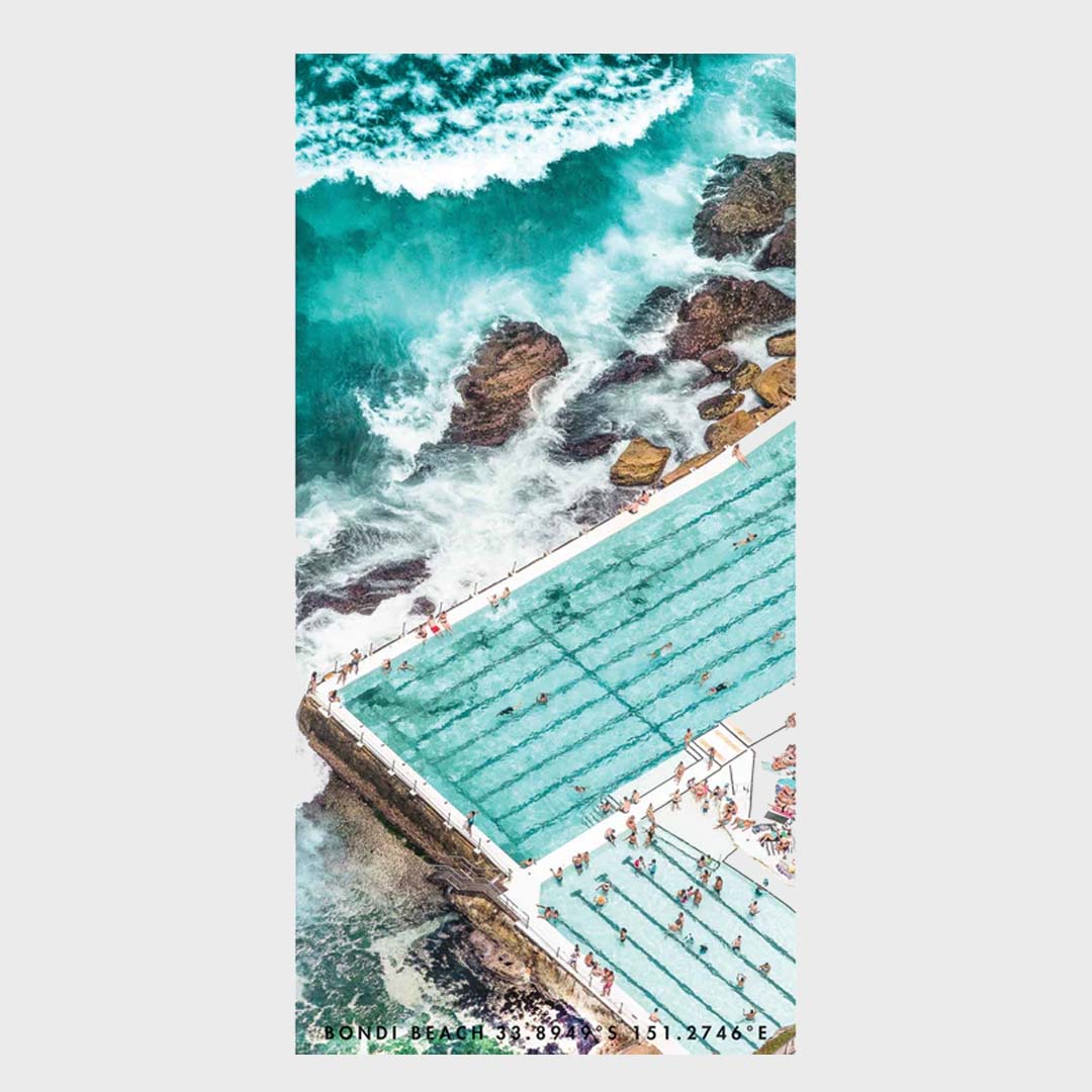 BEACH TOWEL ICEBERGS SUMMER