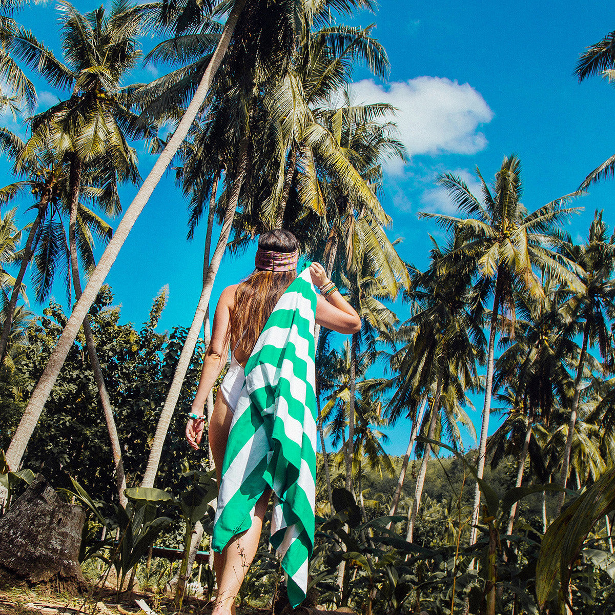 BEACH TOWEL | CANCUN GREEN