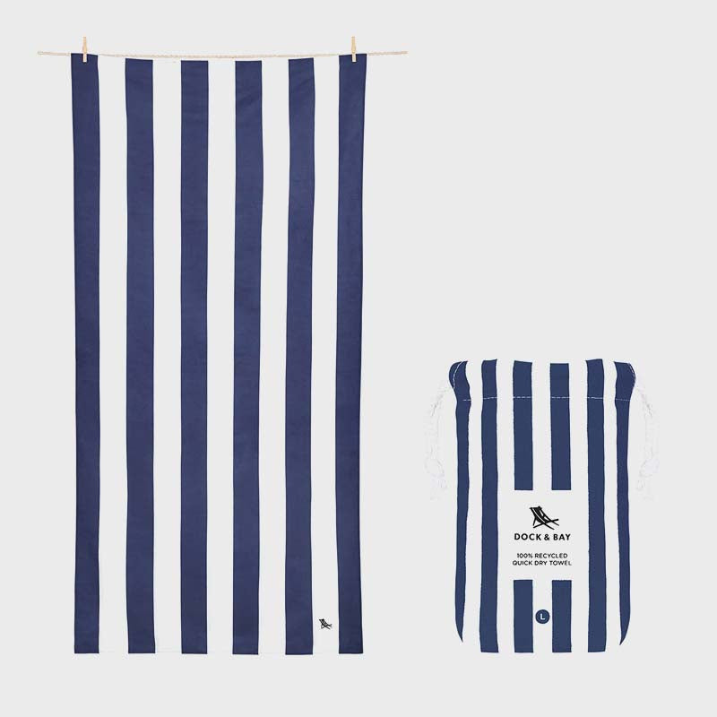 QUICK DRY TOWEL CABANA - WHITSUNDAY BLUE