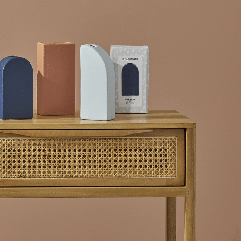 EMPORIUM IBIRIANA VASE - PALE BLUE