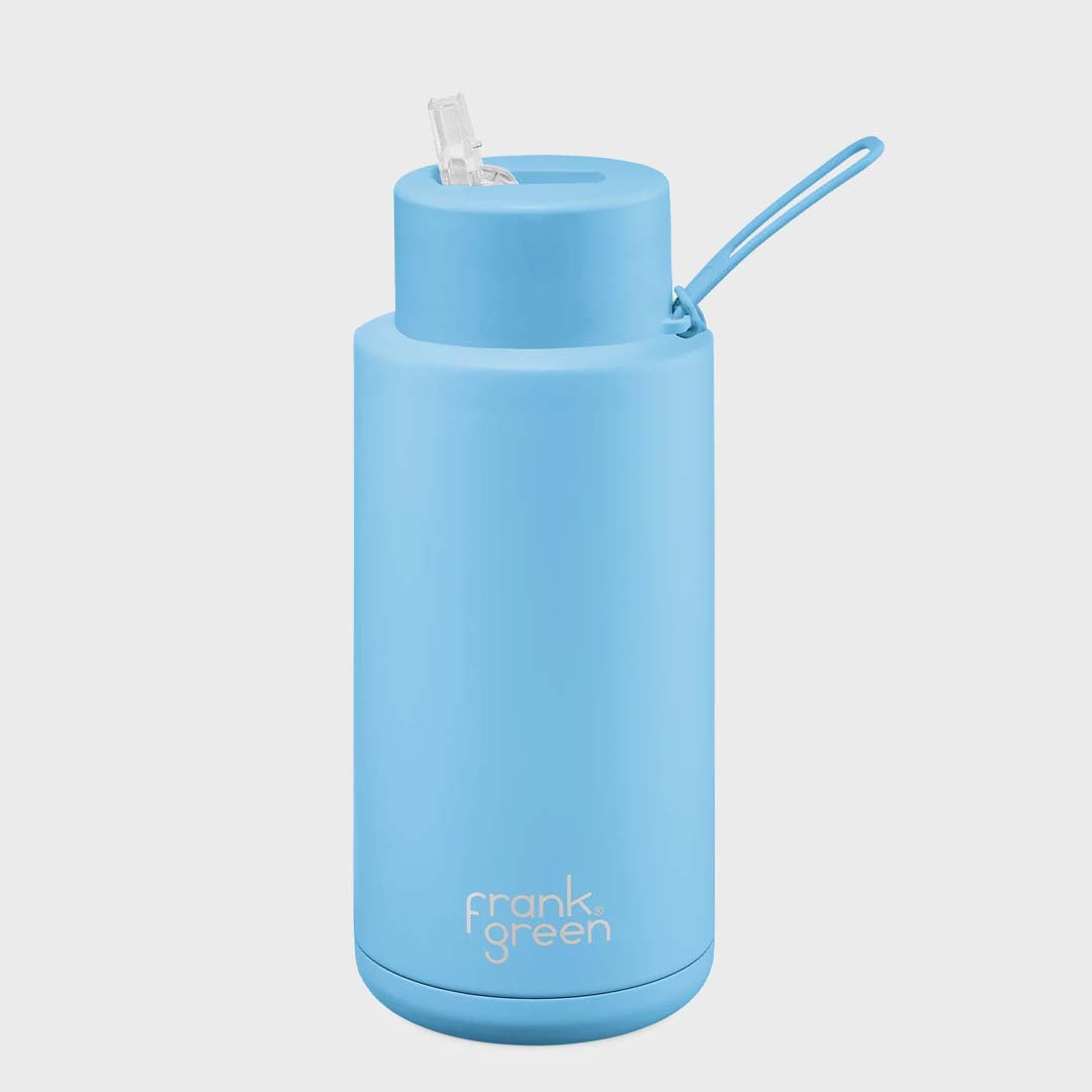 CERAMIC REUSABLE BOTTLE (1 LITRE) | SKY BLUE