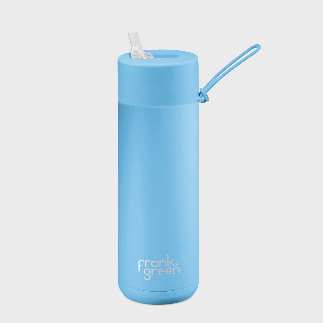 CERAMIC REUSABLE BOTTLE (595ML) - SKY BLUE