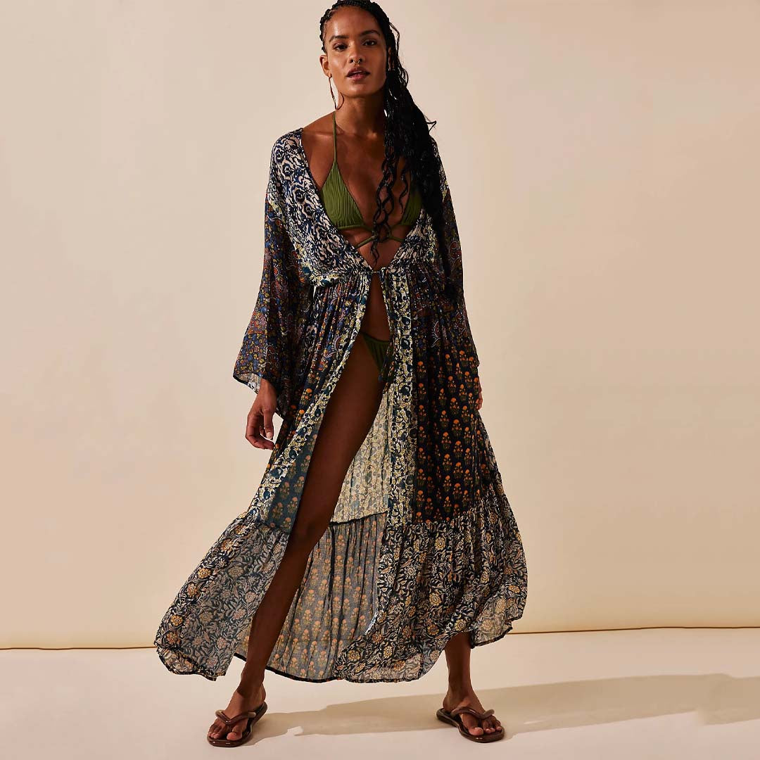 free people modern kimono dress Free People Bombay Mixed Print Kimono