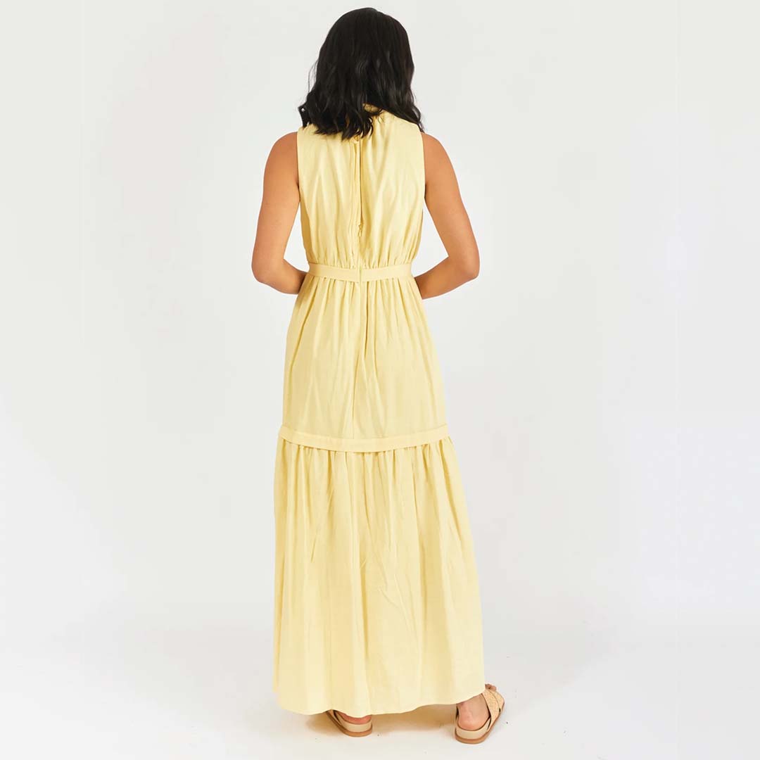 ORLANDO MAXI DRESS - LEMON