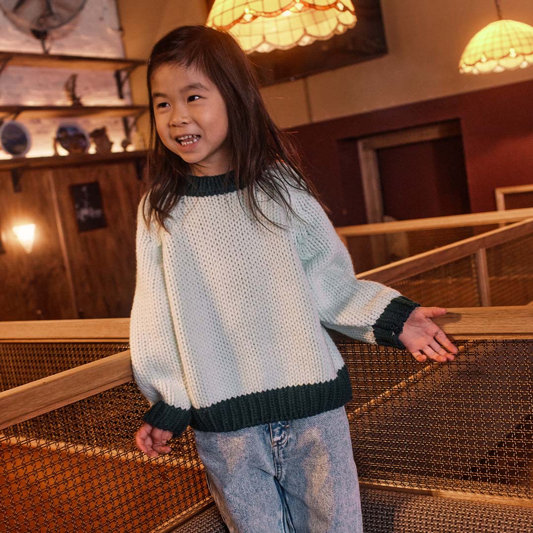 MARLEY KNIT SWEATER - GREEN/IVY