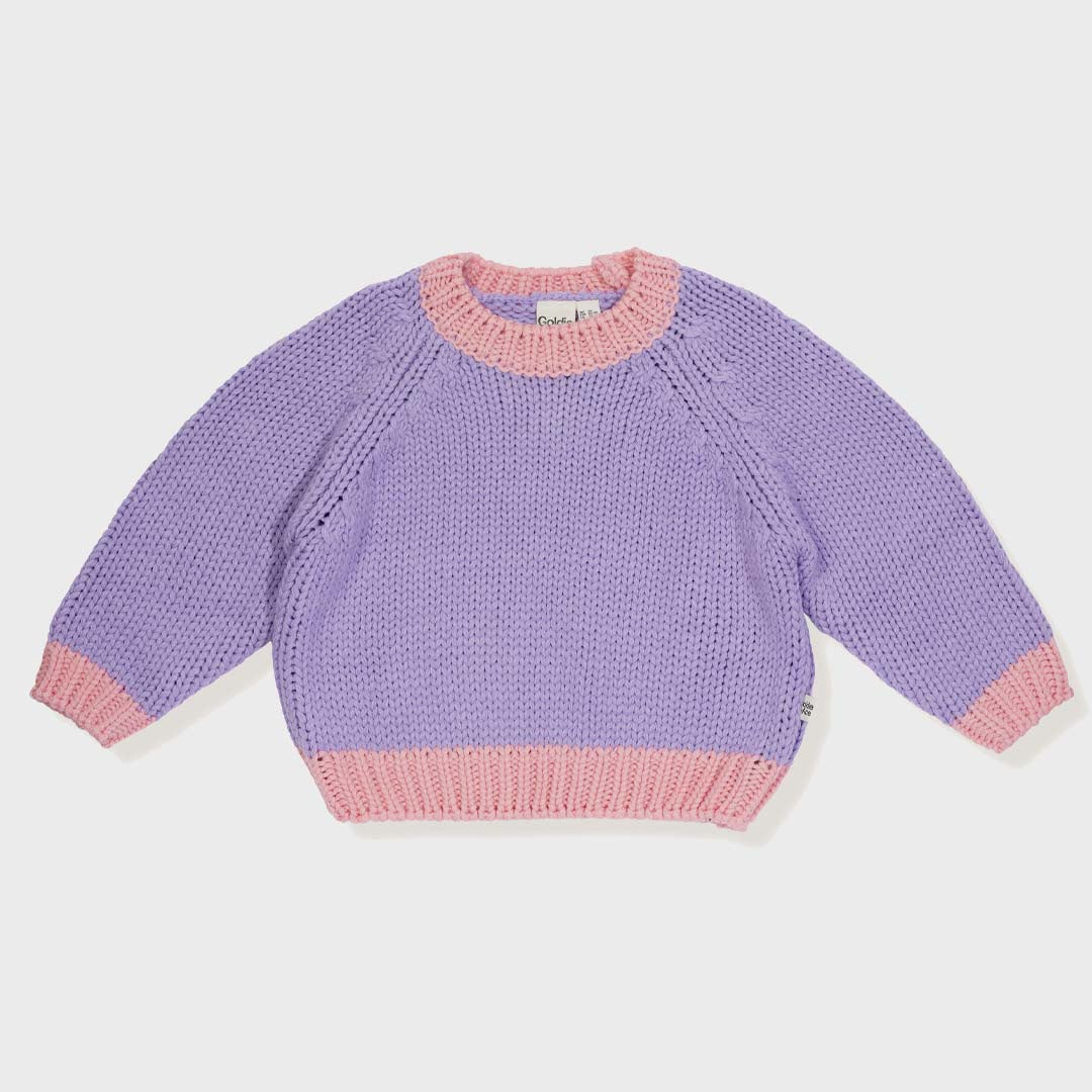 MARLEY KNIT SWEATER - LILAC/PINK