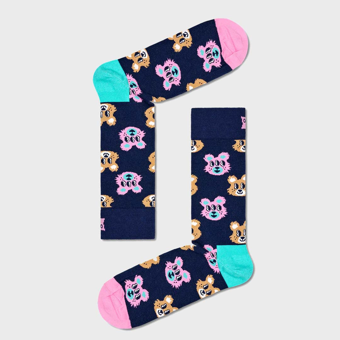 TEDDY SOCK (6500) | NAVY / PINK