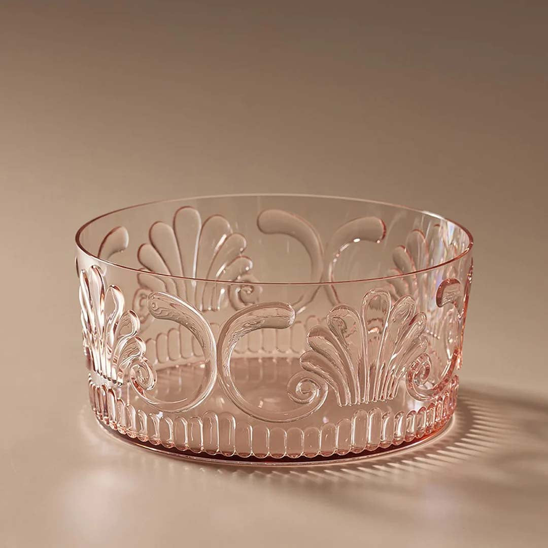 FLEMINGTON ACRYLIC SALAD BOWL - PALE PINK