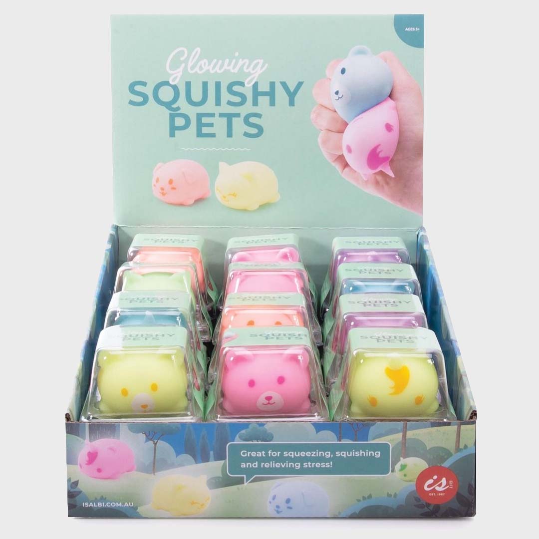 GLOW IN THE DARK SQUISHY PETS