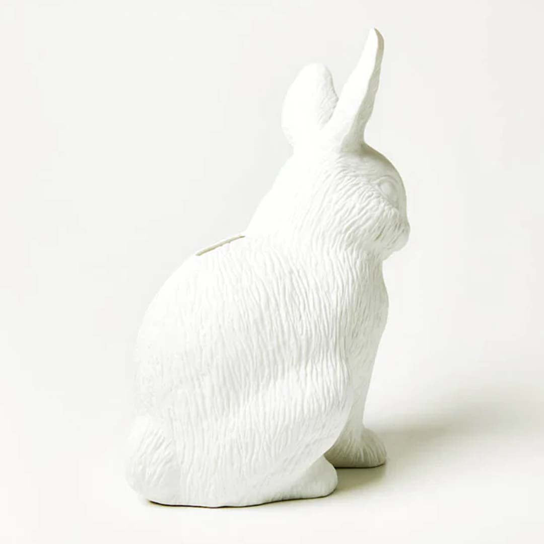 BUNNY MONEY BOX - WHITE