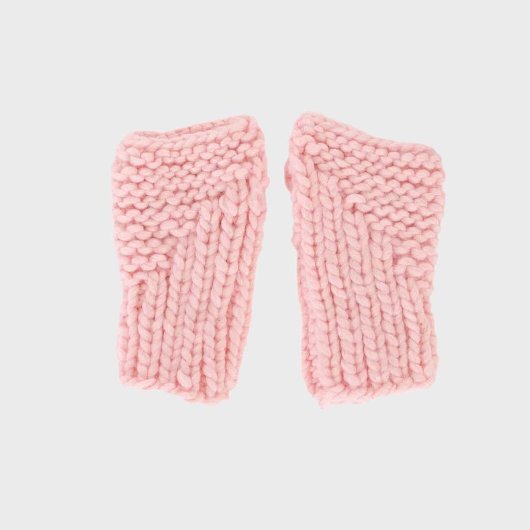 JOURNEY FINGERLESS MITTENS - PINK