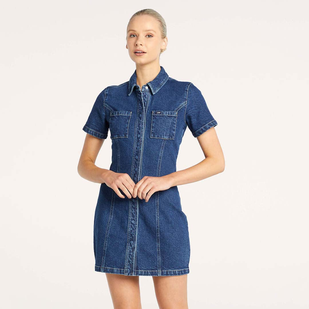 CARLEY DENIM DRESS | FRENCH BLUE