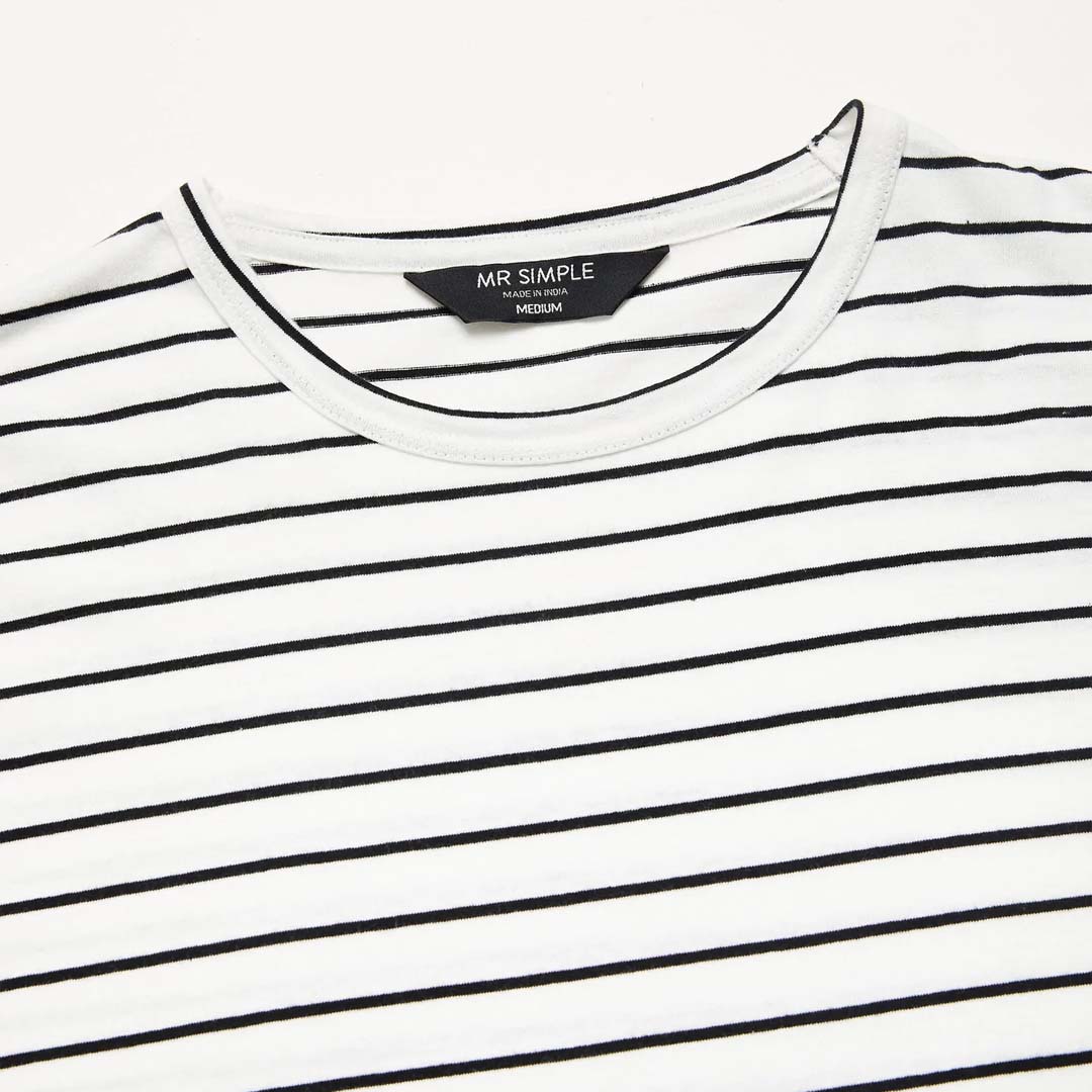 BRETON STRIPE TEE |  BLACK / WHITE