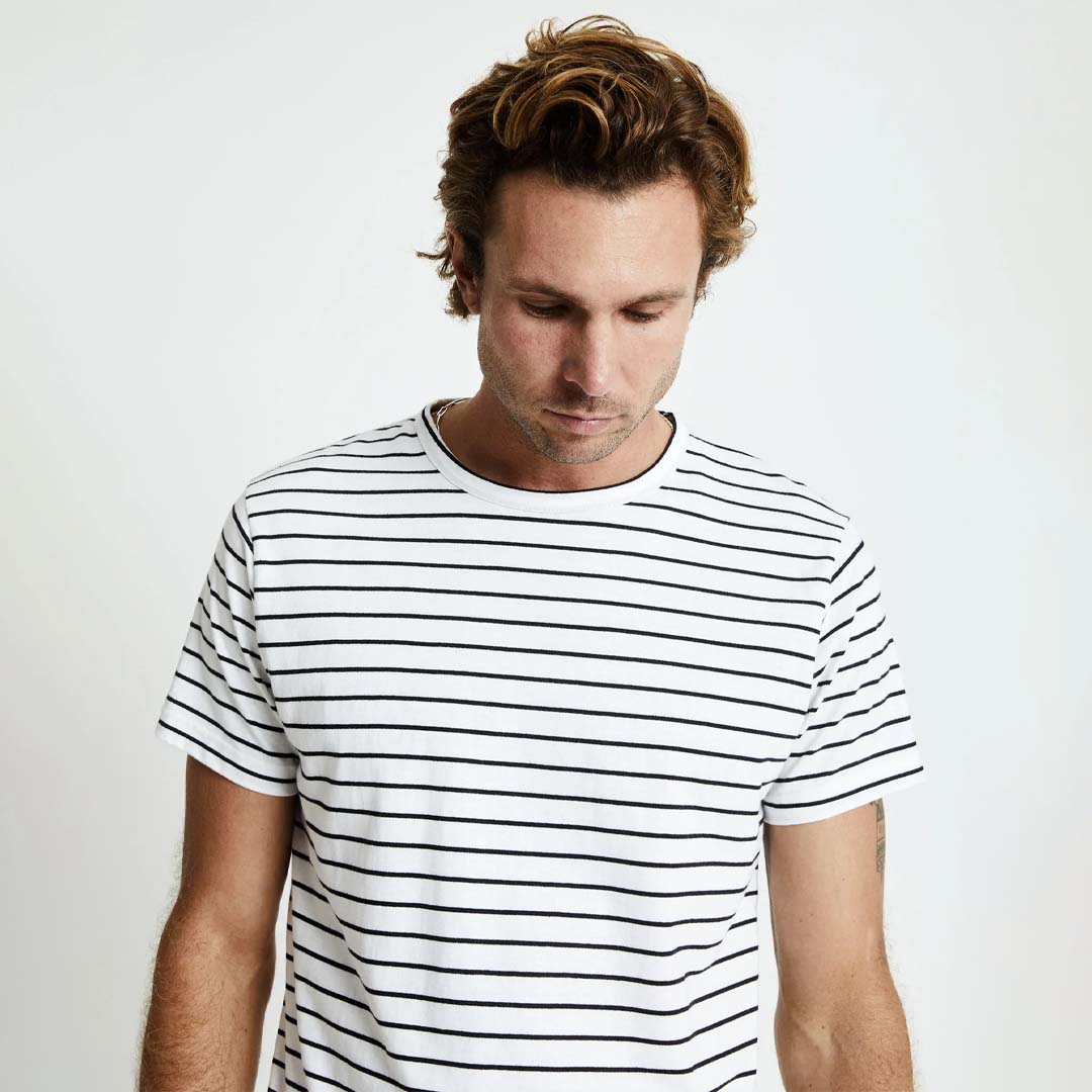 BRETON STRIPE TEE |  BLACK / WHITE