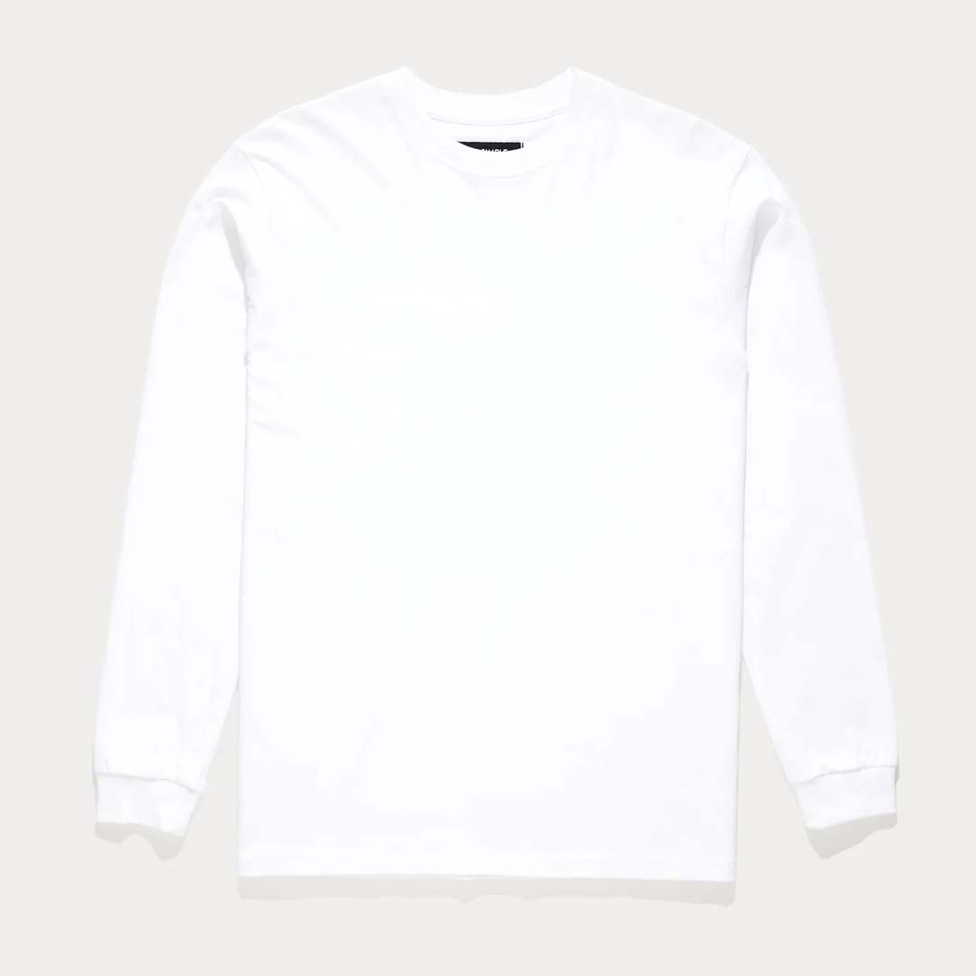HEAVY WEIGHT LS TEE | WHITE