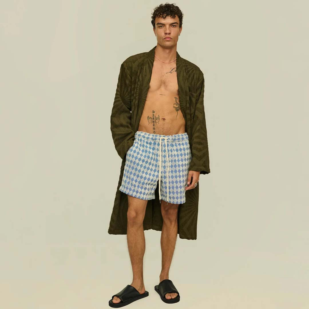 TERRY SHORT | NAVY DIAMOND