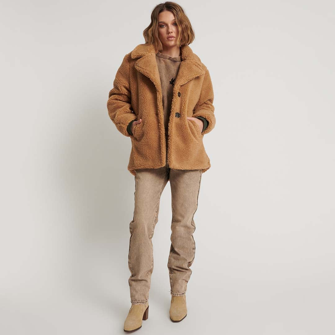 TEDDY COAT - TAN