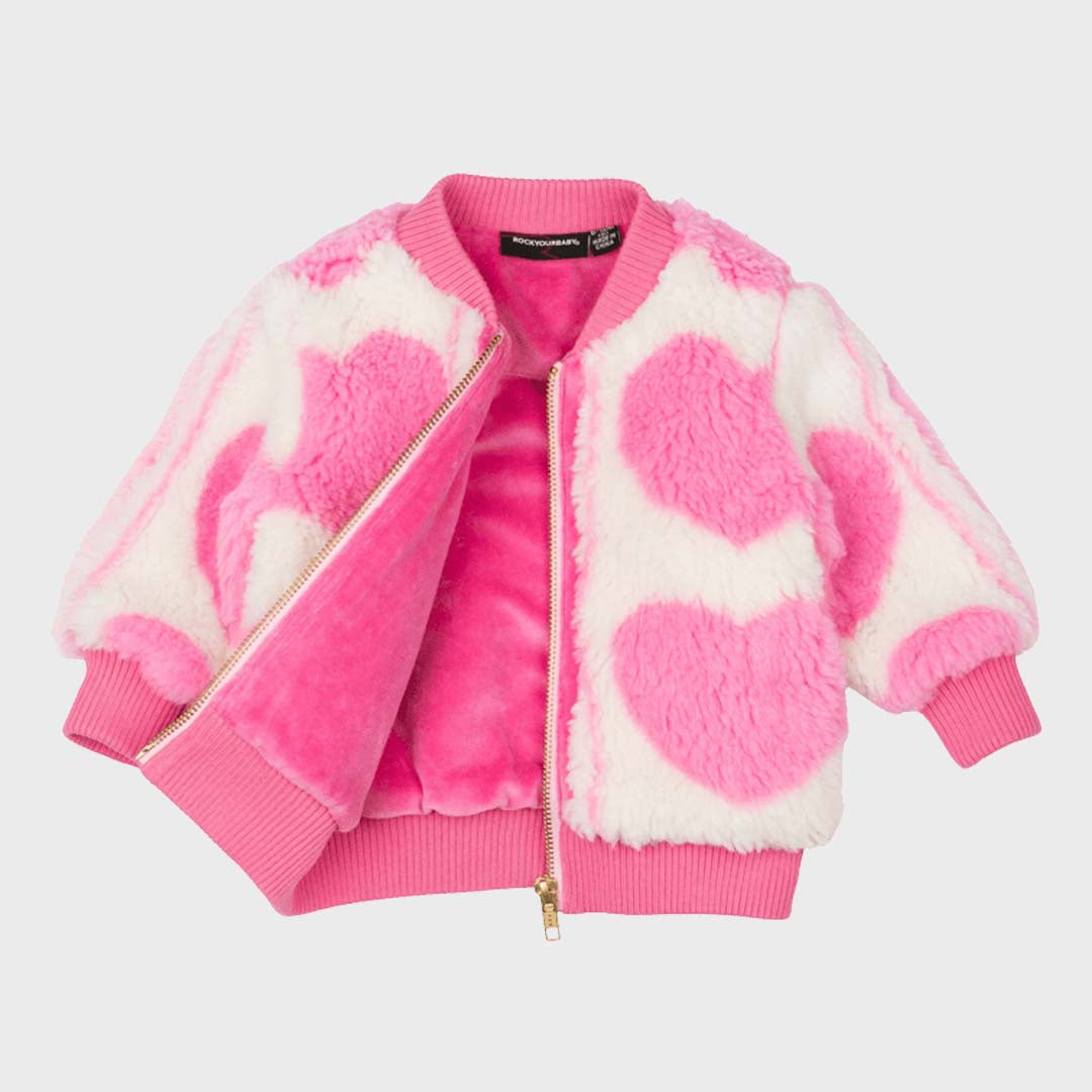 HEART BABY SHERPA JACKET