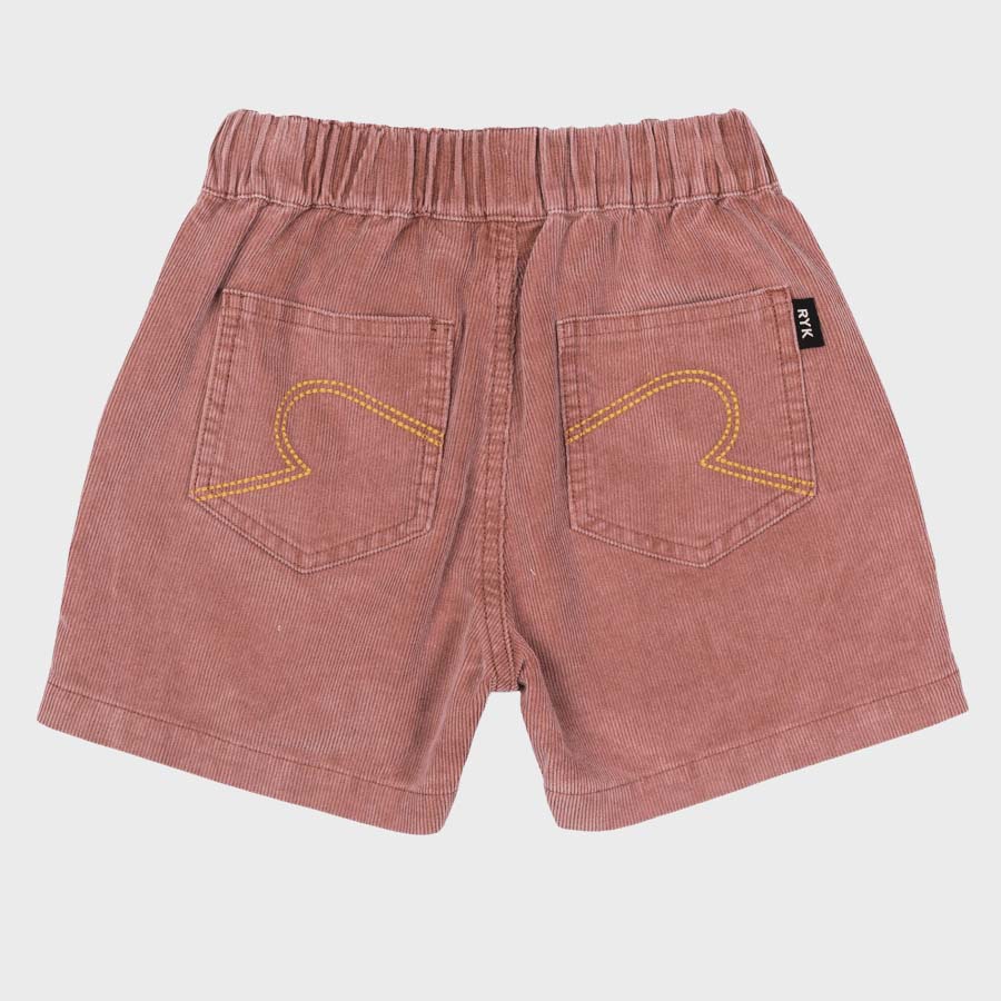 CORD SHORTS - BROWN