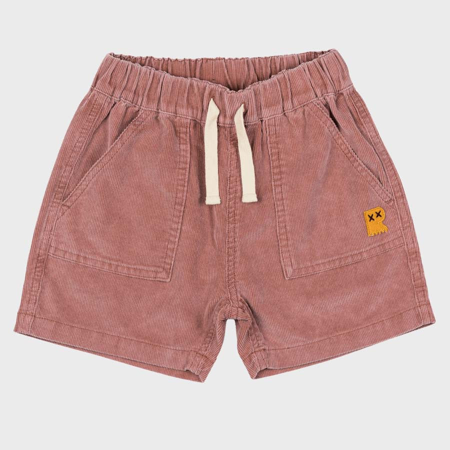 CORD SHORTS - BROWN