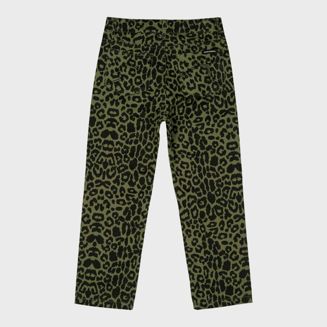 LEOPARD PANTS - GREEN