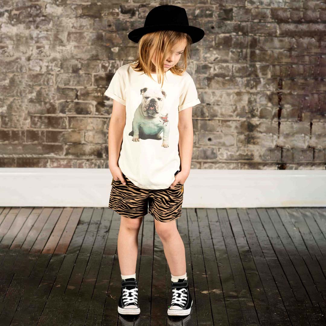 TIGER SHORTS - TAUPE