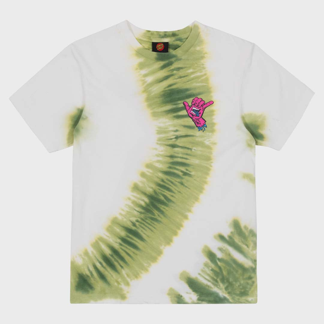 SHAKA HAND TEE - GREEN TIE DYE