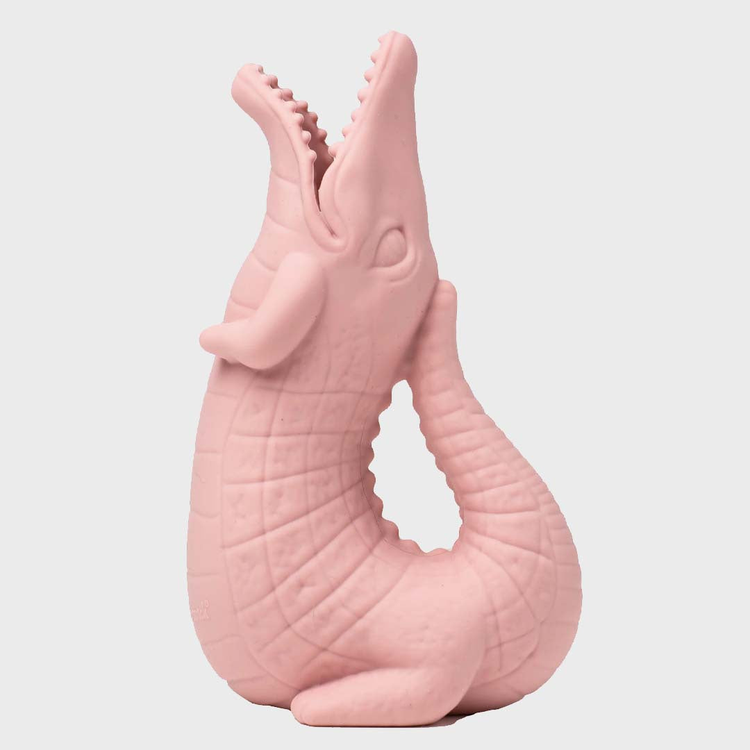 SCRUNCH CROCODILE - DUSTY ROSE