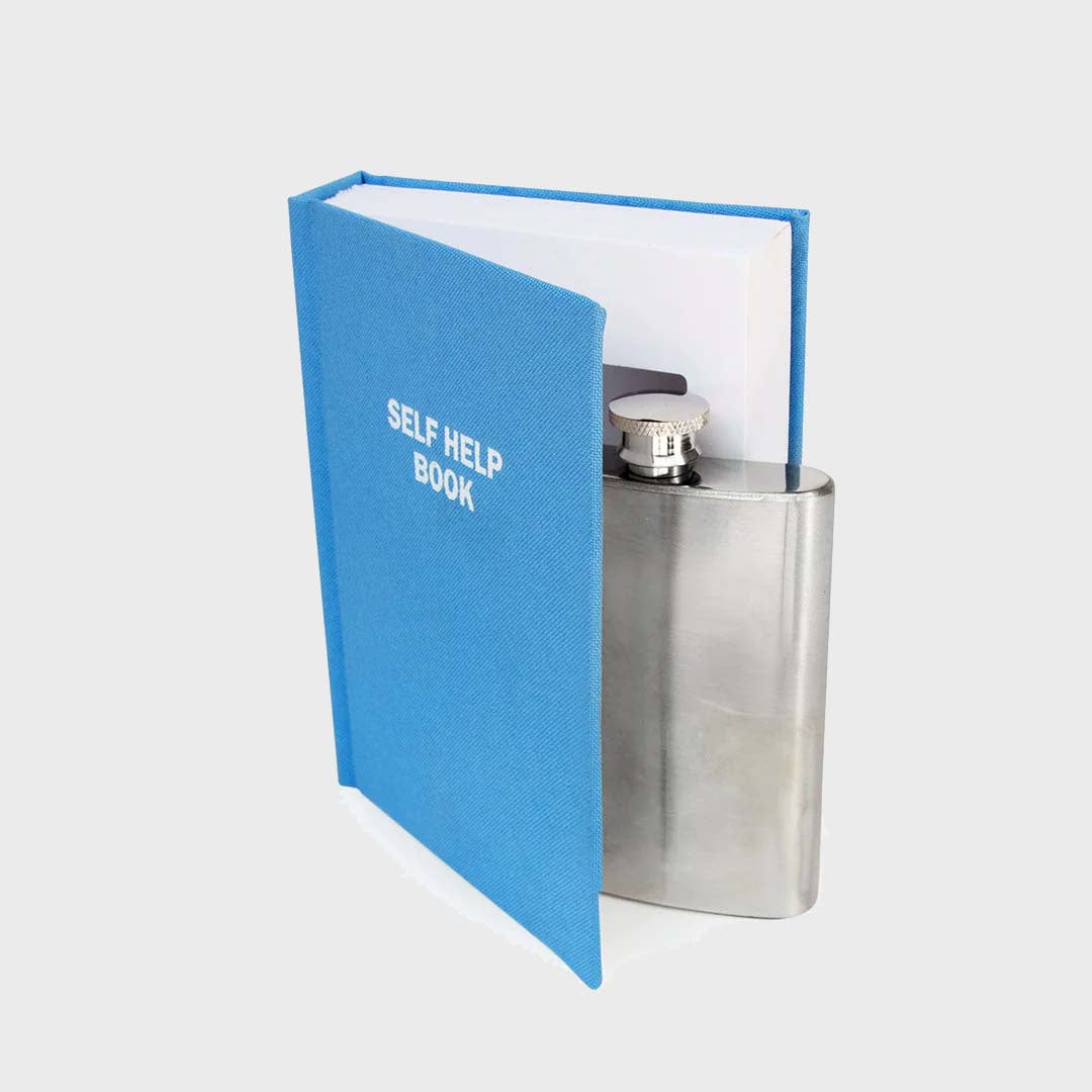 FLASK IN A SELF HELP BOOK