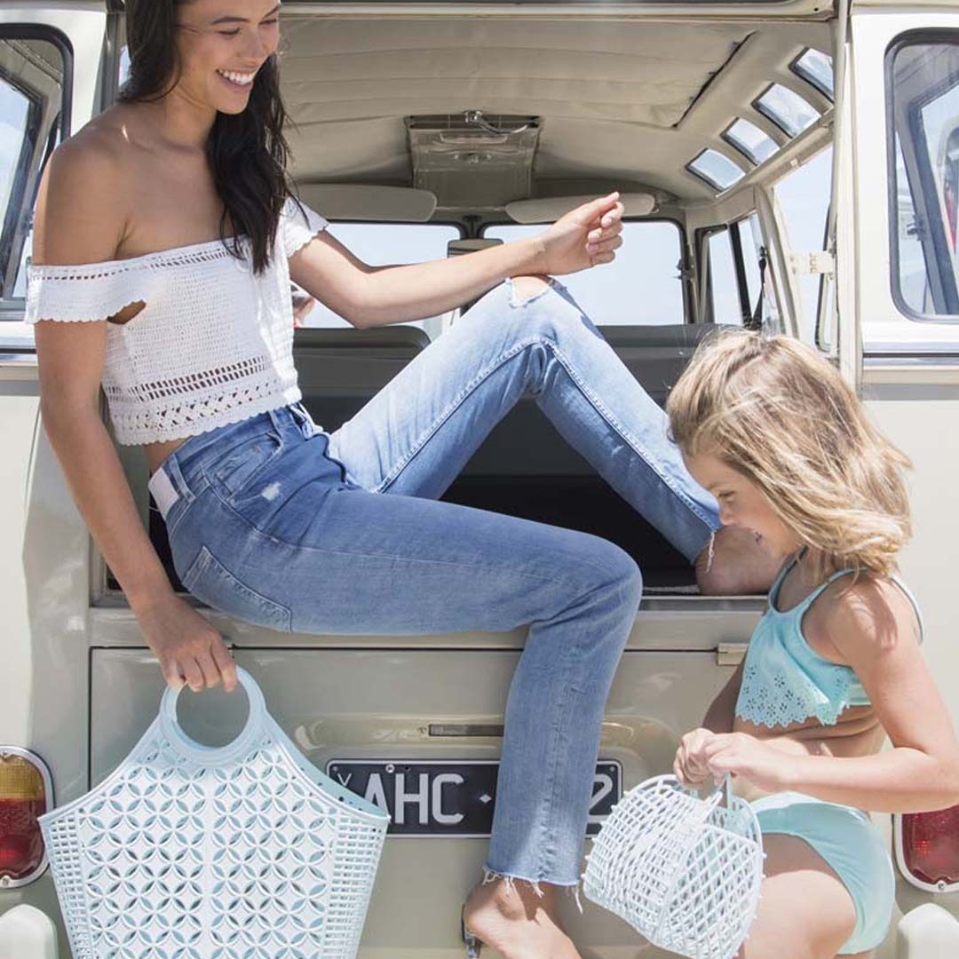 Retro Basket | Seafoam