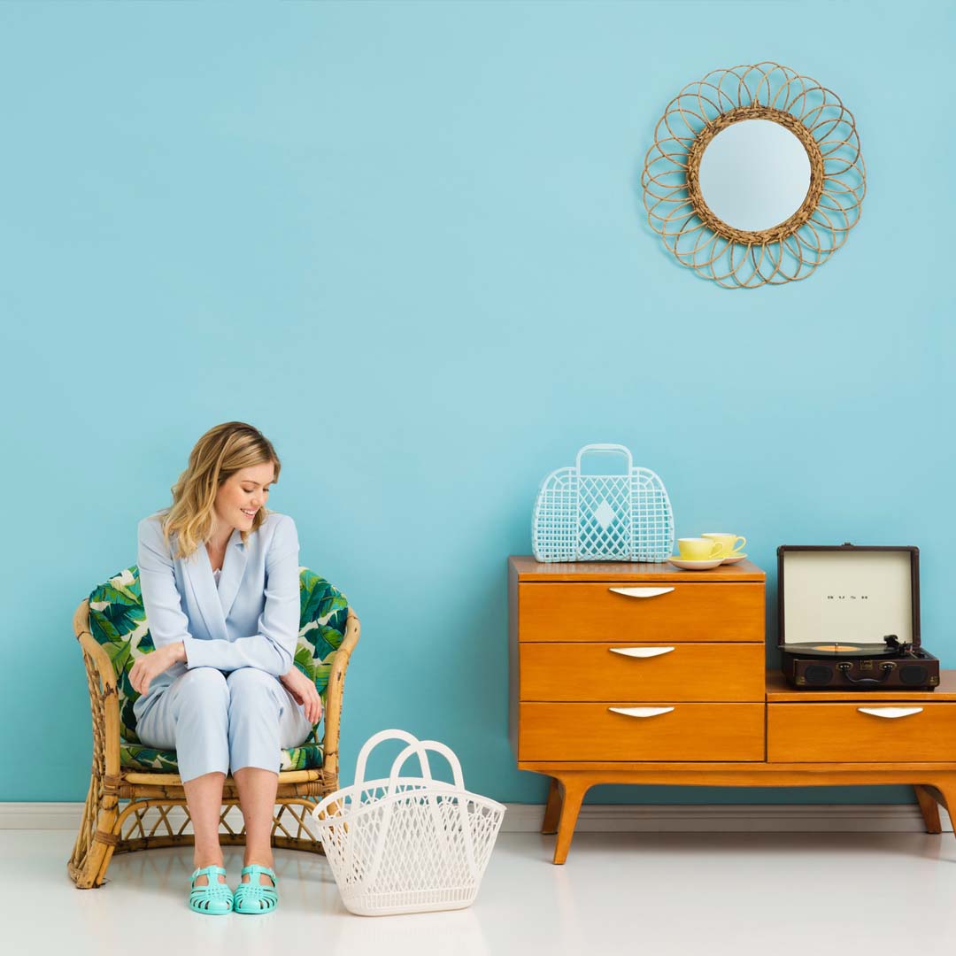 Retro Basket | Seafoam