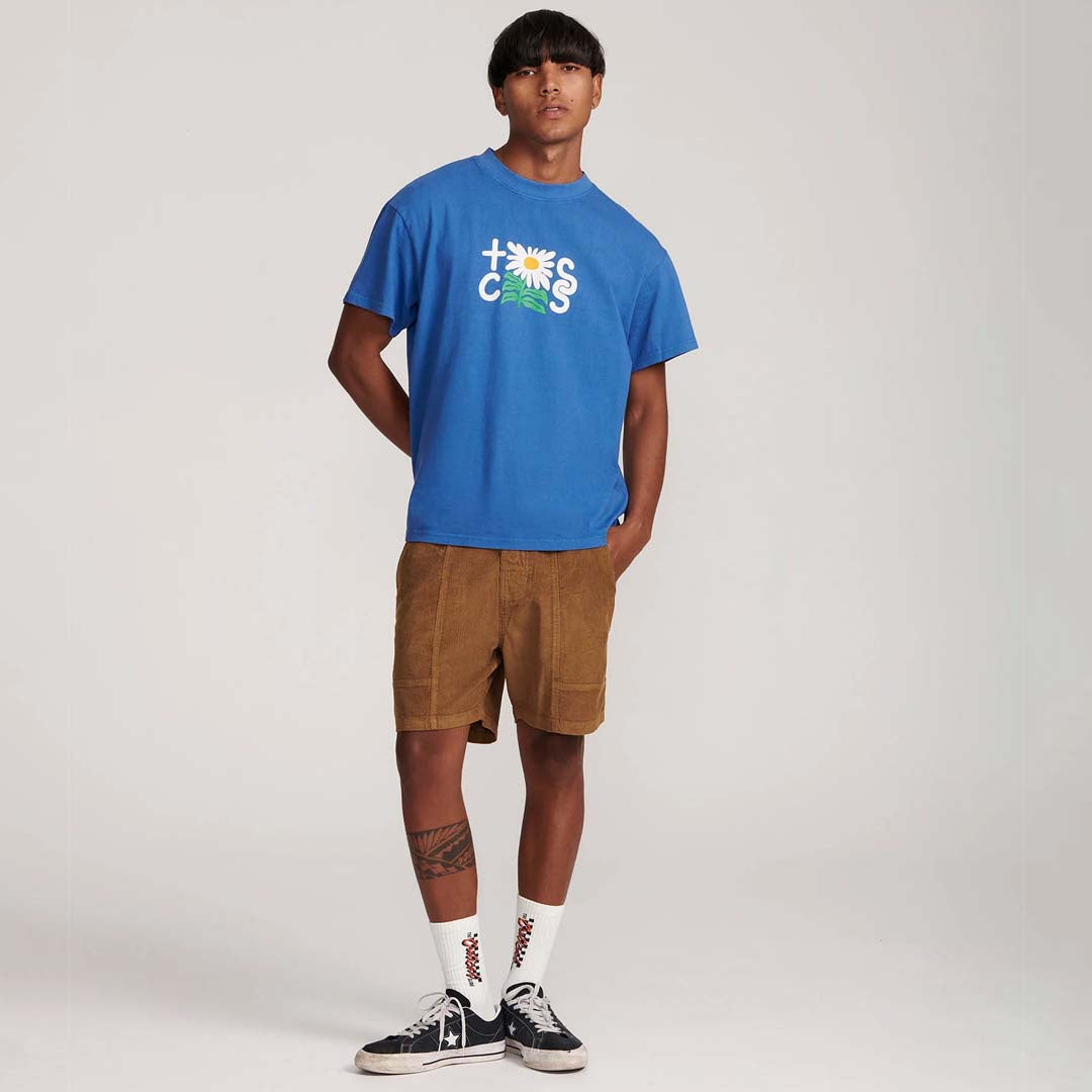 CALEN PLACEMENT TEE | COBALT