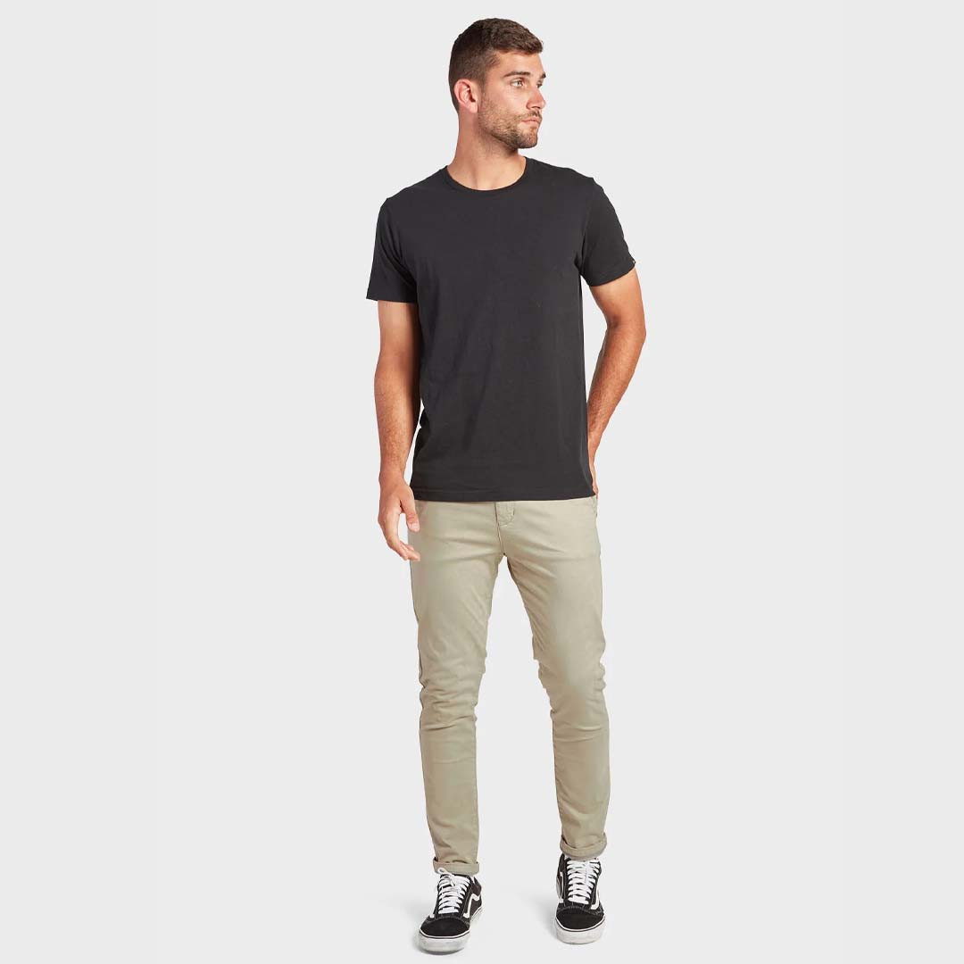 COOPER SLIM CHINO - DUSTY OLIVE