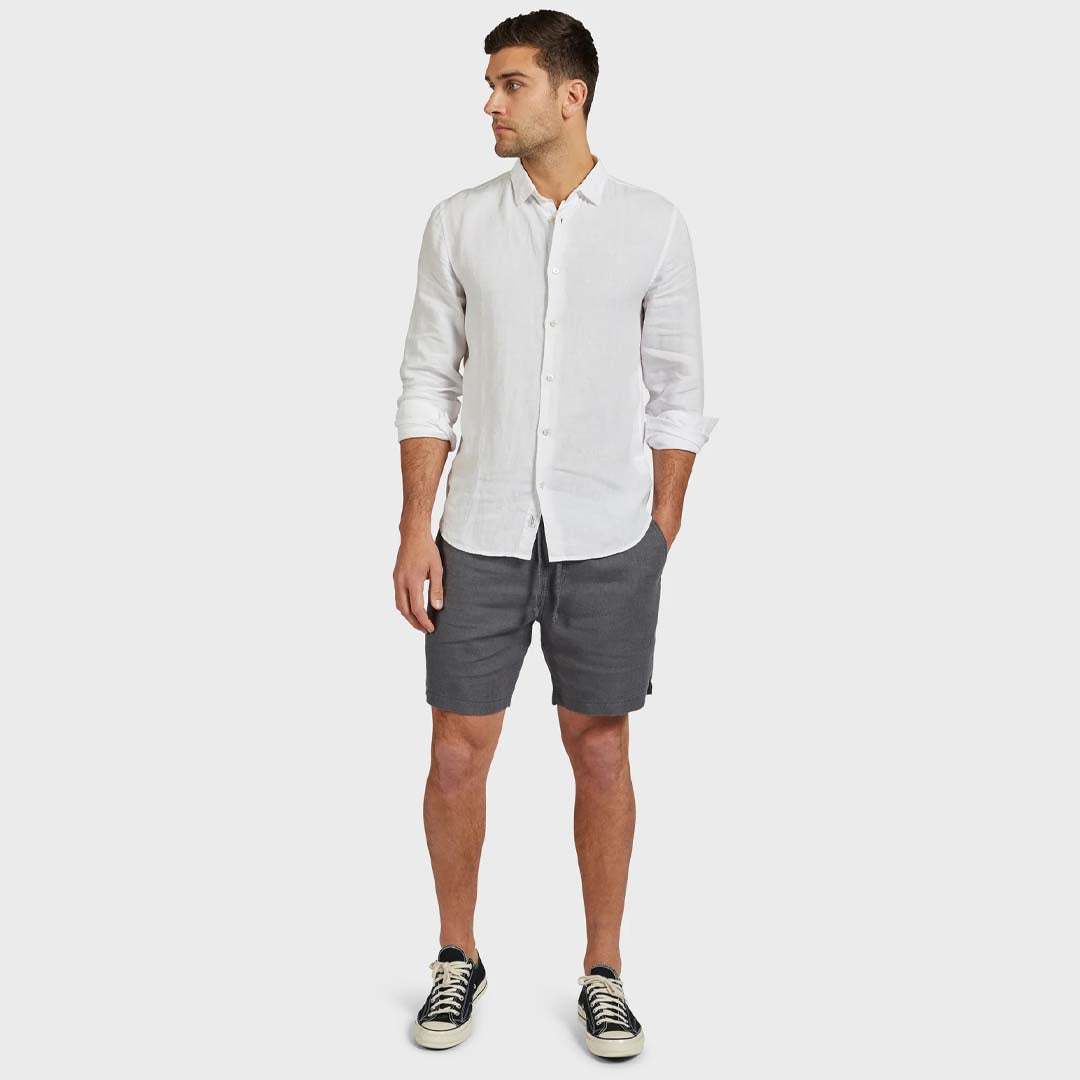 MICK LINEN SHIRT | WHITE