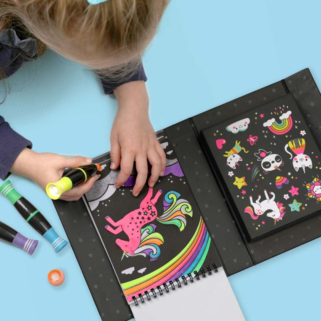 Neon Colouring Set |  Unicorns and Friends
