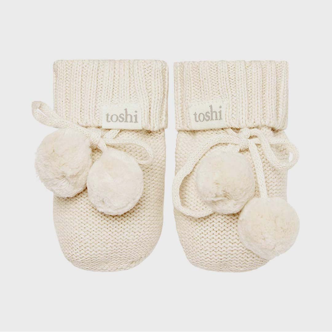 MARLEY ORGANIC BOOTIES | CREAM