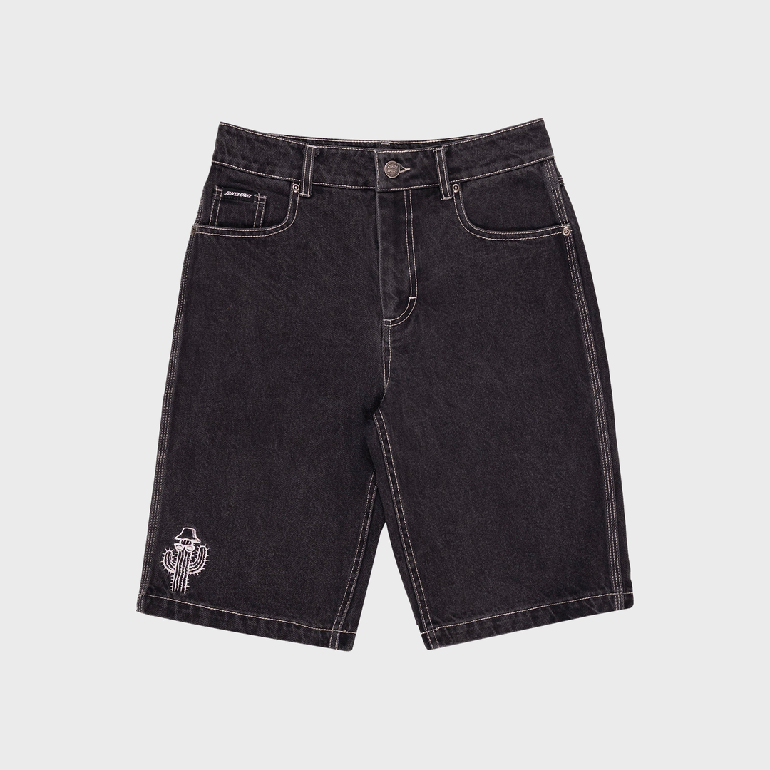 Tripper Stack Jean Short | Washed Black