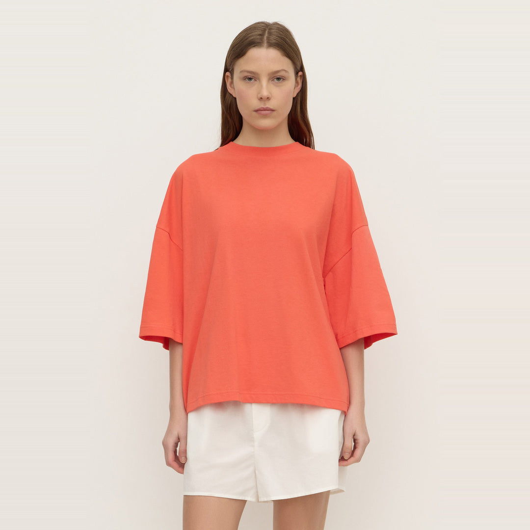 Max Cotton Oversize Tee | Dahlia — image 1