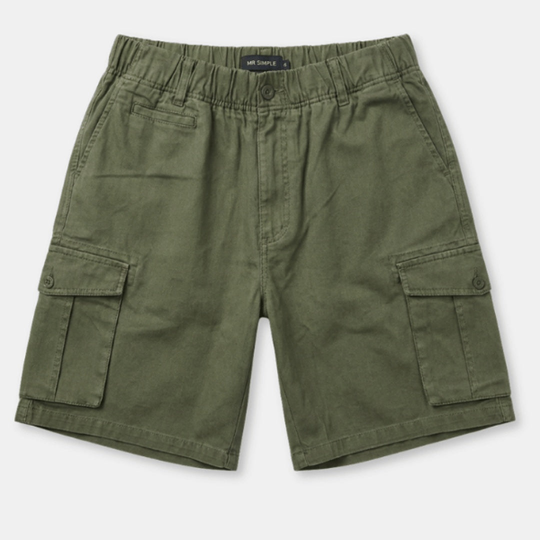Rod Elastic Waist Cargo Shorts | Vintage Army — image 1
