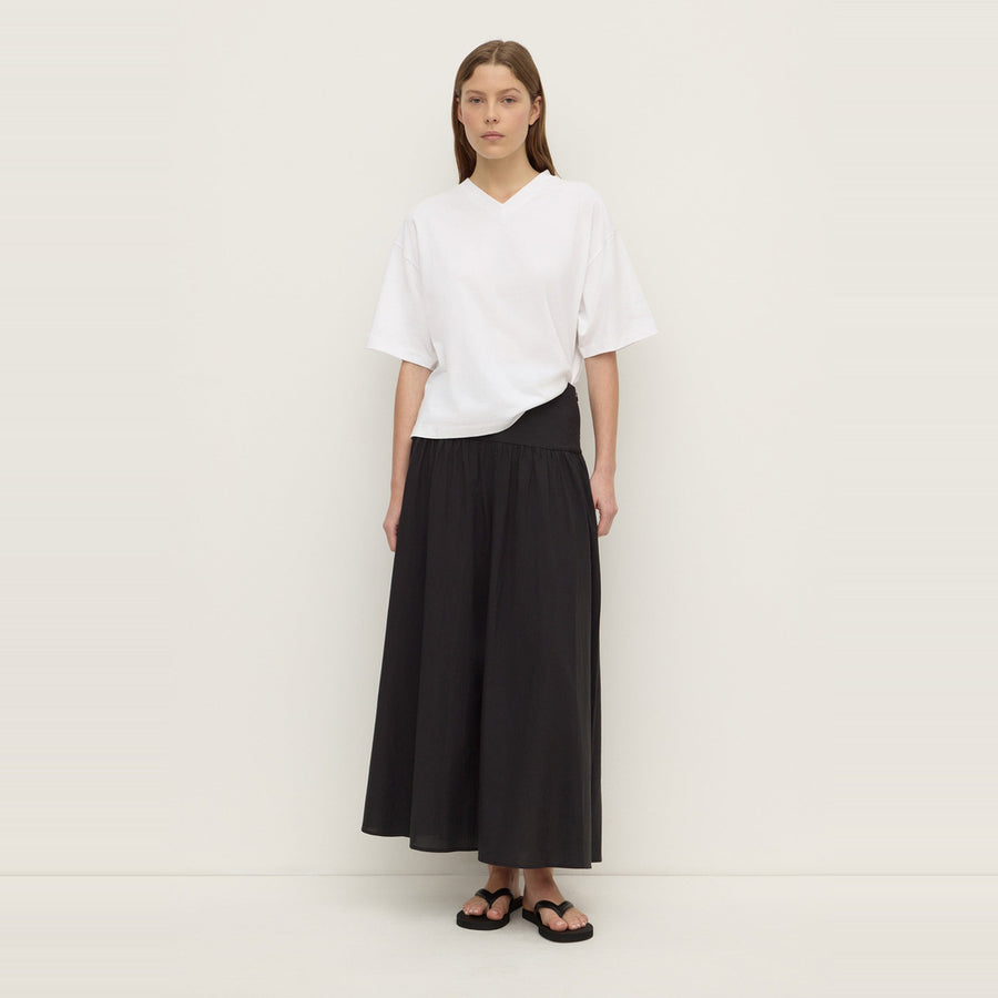 Sarah Cotton Maxi Skirt | Black — image 1