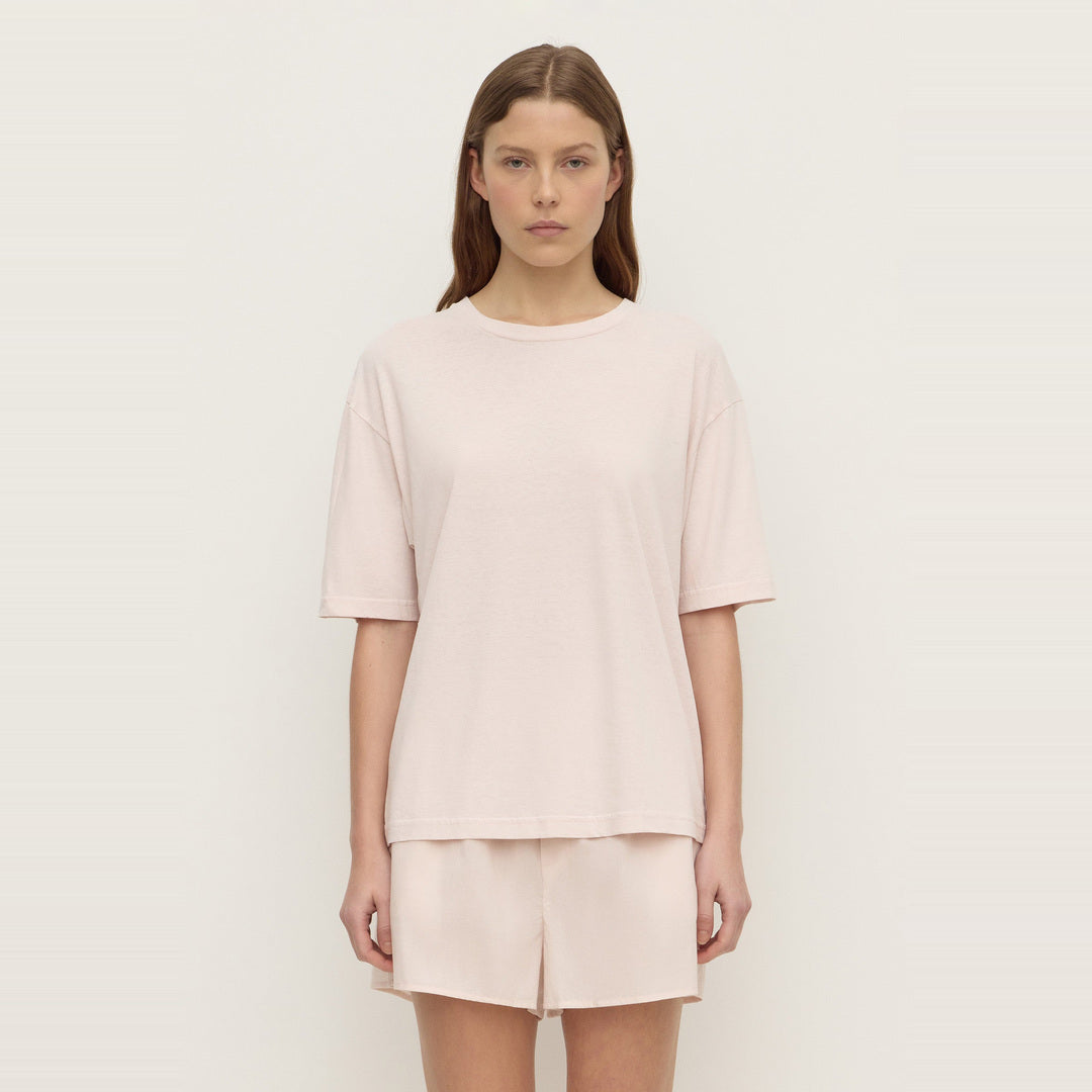 Kira Cotton Hemp Tee | Soft Rose — image 1