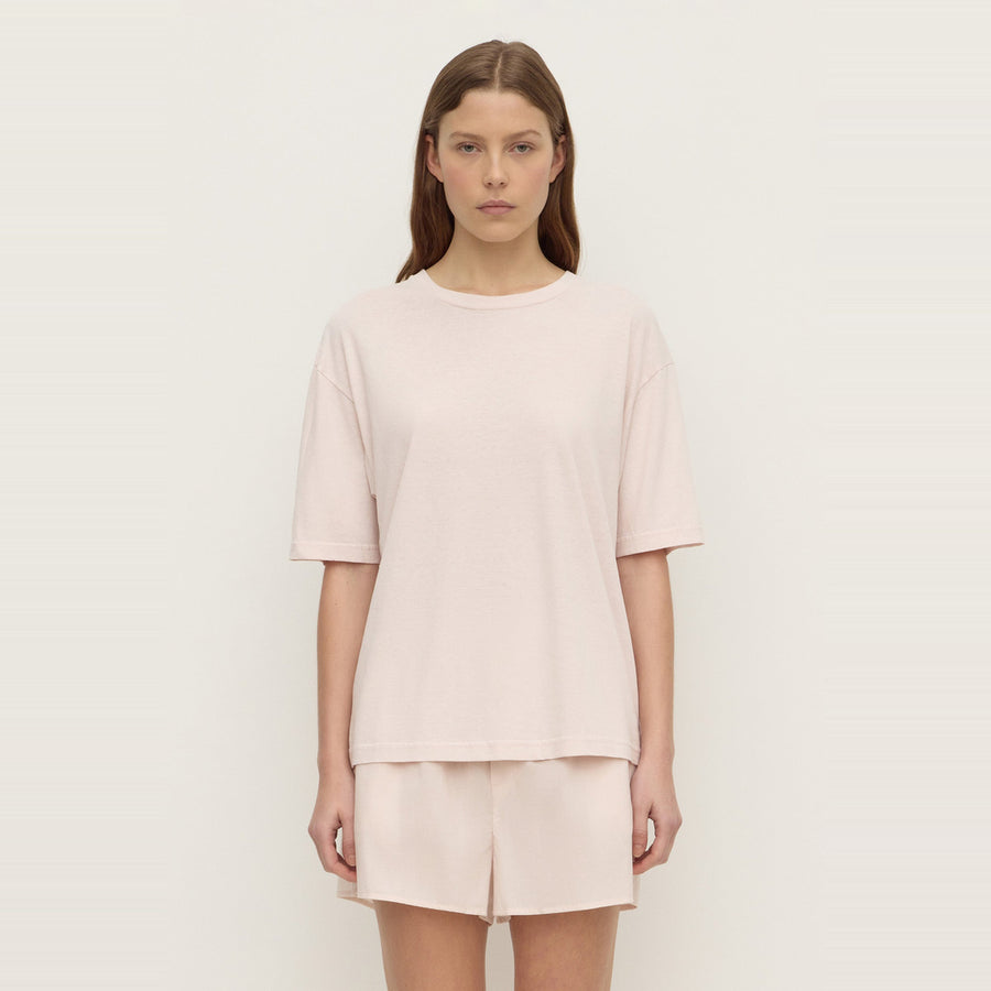 Kira Cotton Hemp Tee | Soft Rose — image 1