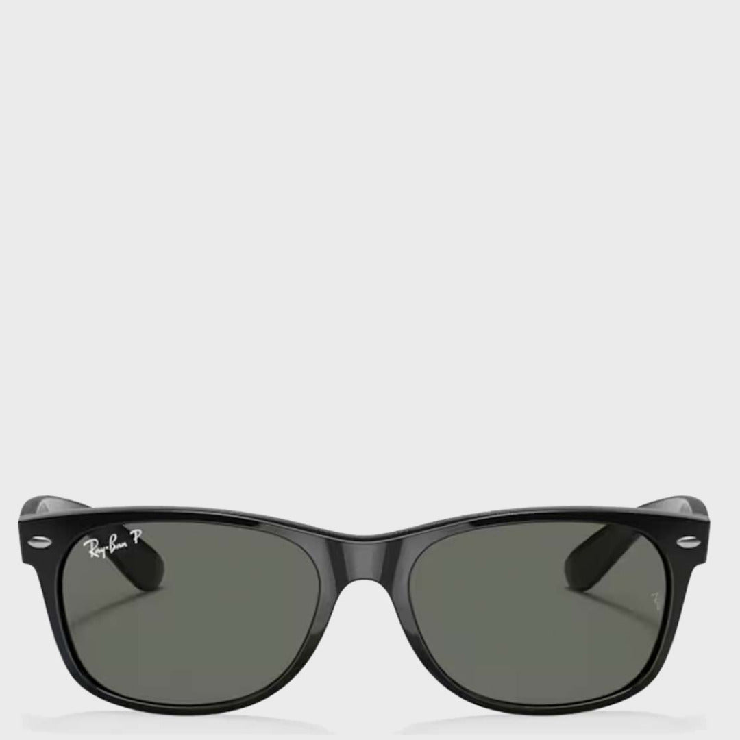 New Wayfarer  | Black | Polarized Green 58